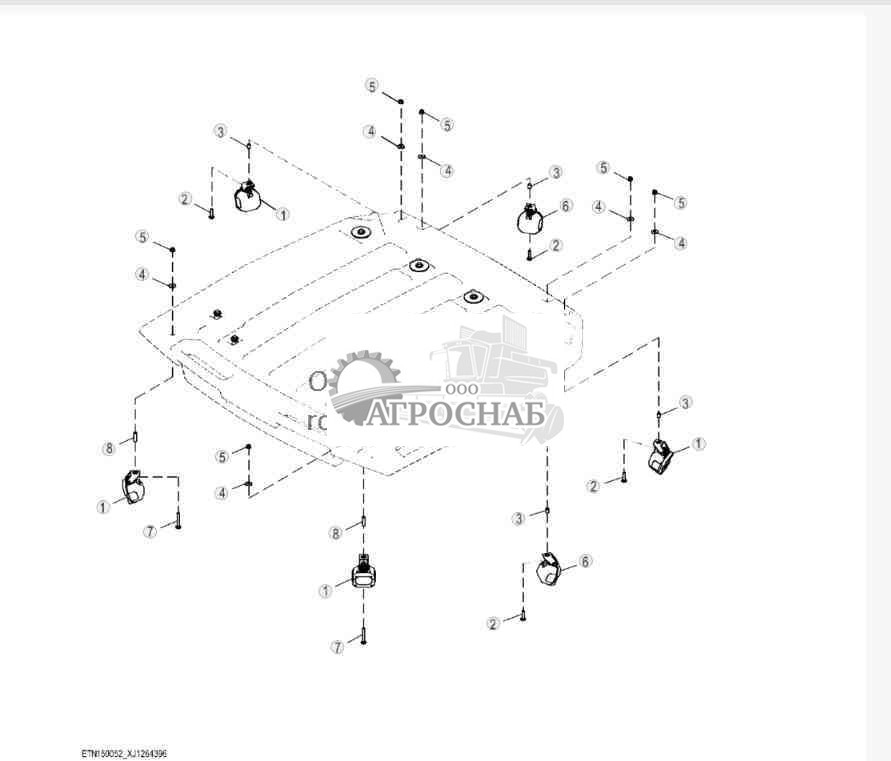 Галогенные фары рабочего освещения кабины 